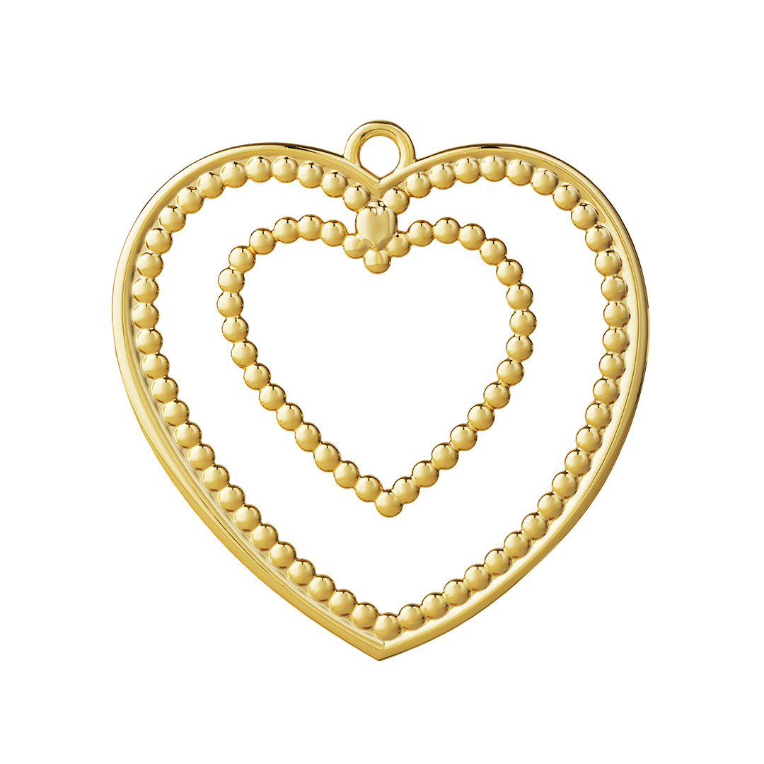rosendahl kugelherz gold 12 cm christbaumschmuck 74878