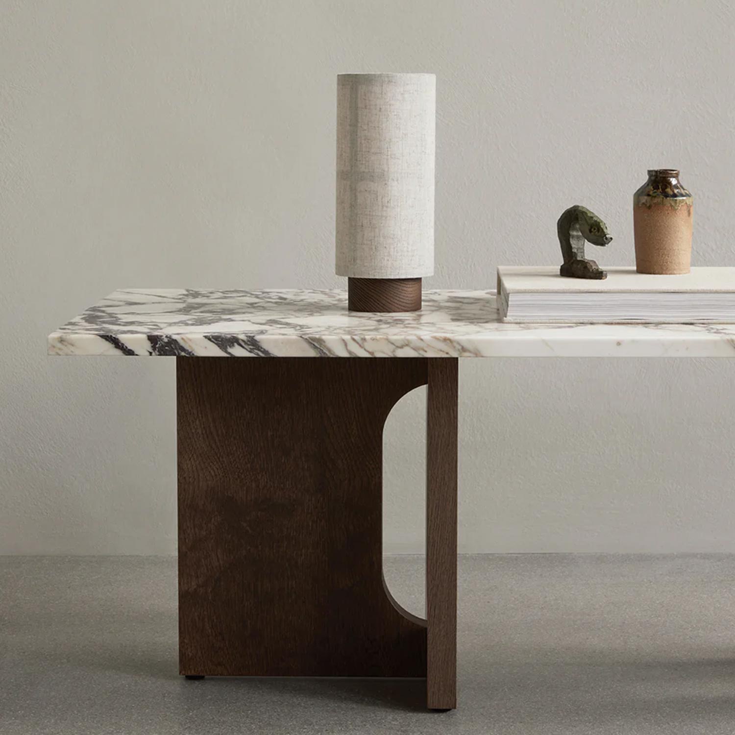 Audo - Androgyne Loungetisch Natural Oak/Grey Galaxy Marble