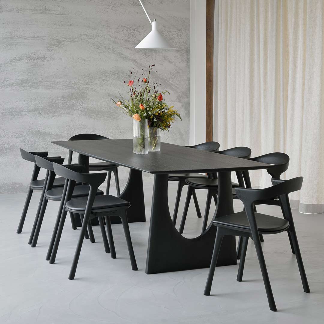 ethnicraft geometric esstisch eiche ambiente schwarz 88660