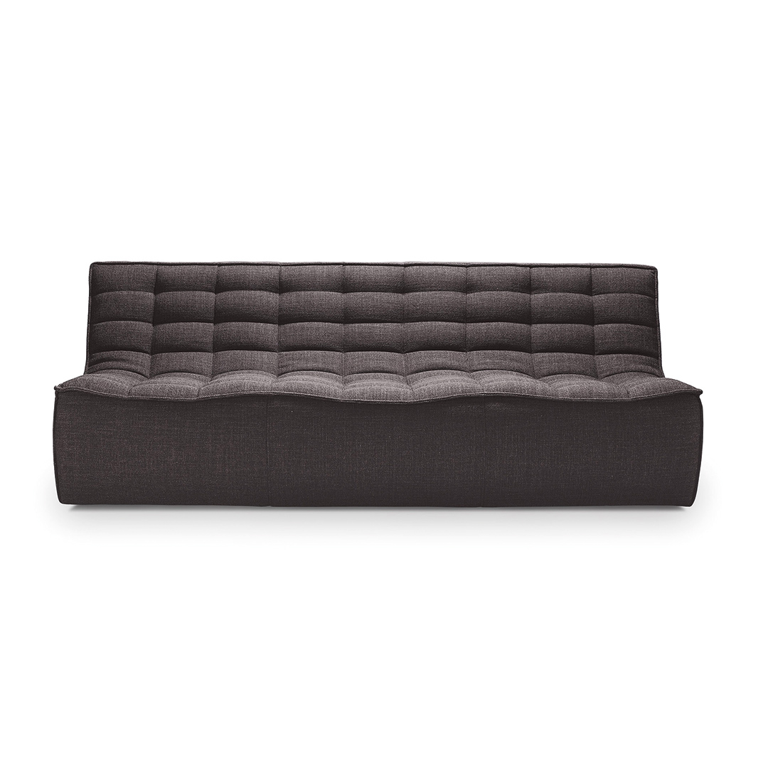 ethnicraft sofa dunkelgrau dreisitzer 84016