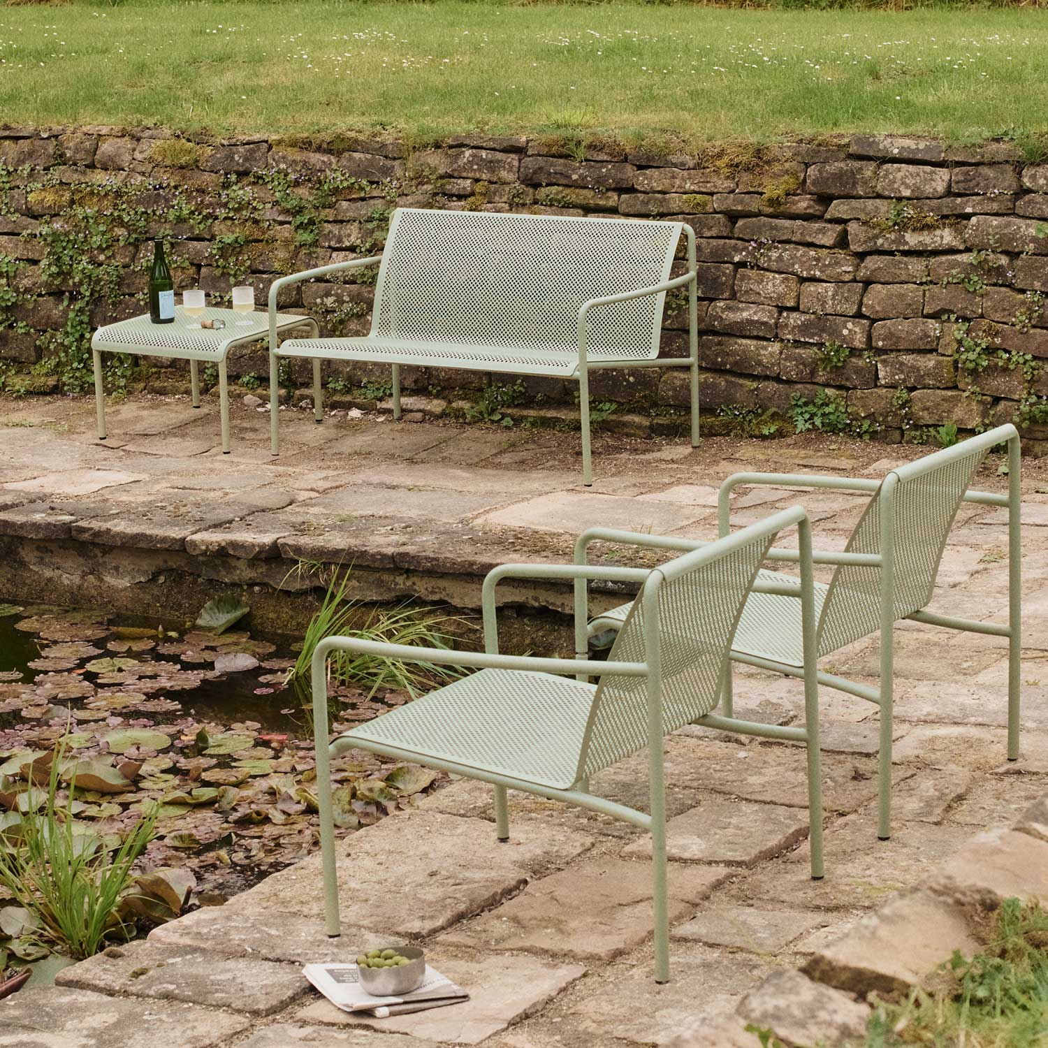 Ferm Living - Dapple Outdoor 2-Sitzer cashmere