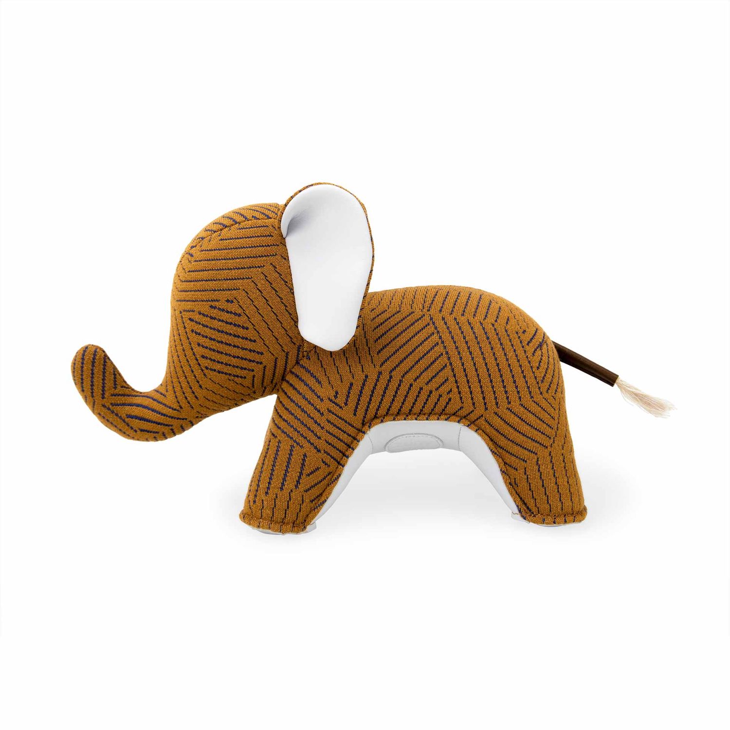 Züny - Buchstütze Elefant Abby (Kvadrat Razzle Dazzle) tan