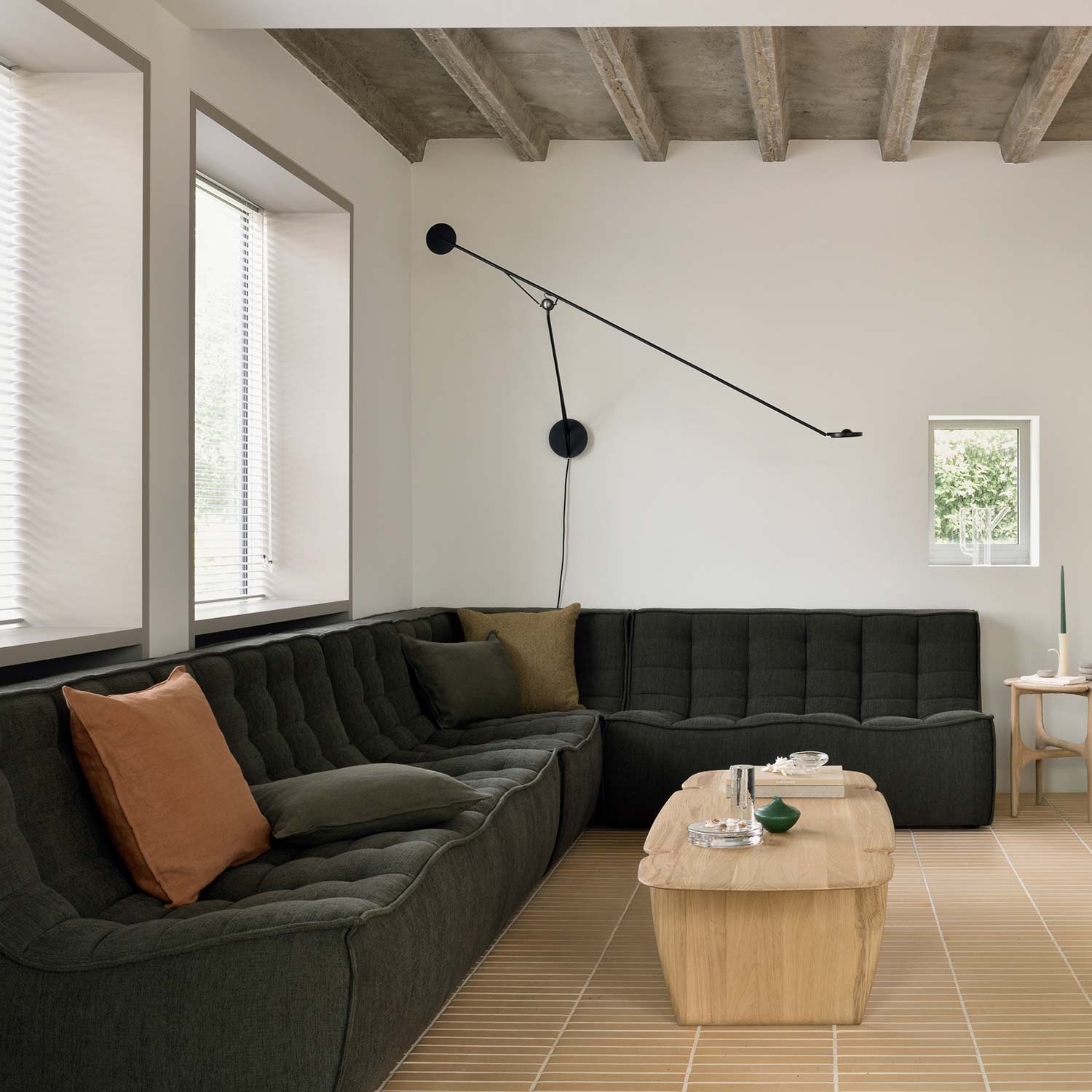 ethnicraft N701 moss loungesofa 98457