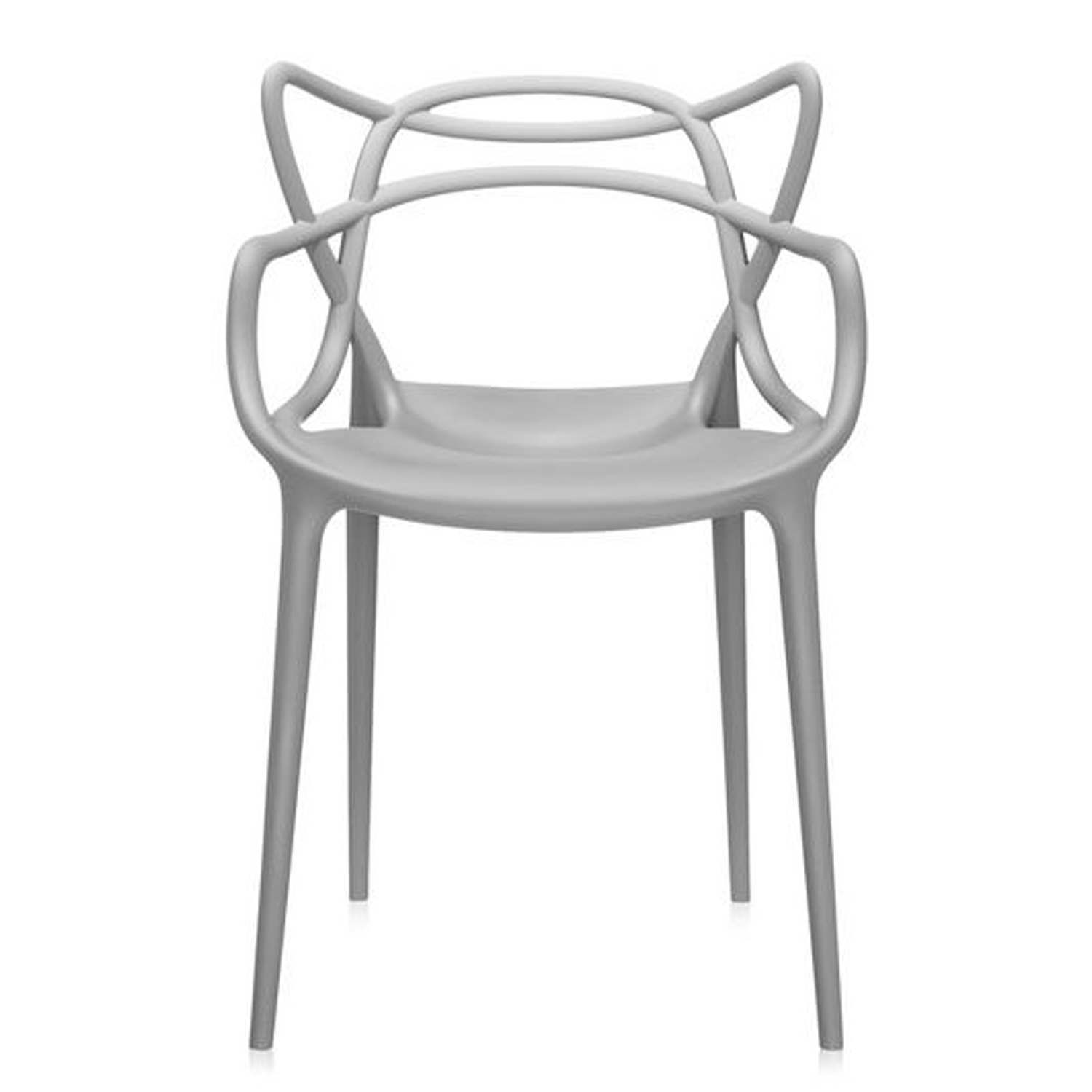3 Masters Stuhl Kartell vorne grau