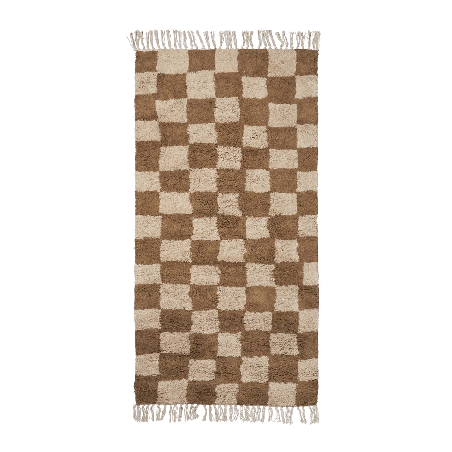 Ferm Living - Mara Knüpfteppich tan/warm sand
