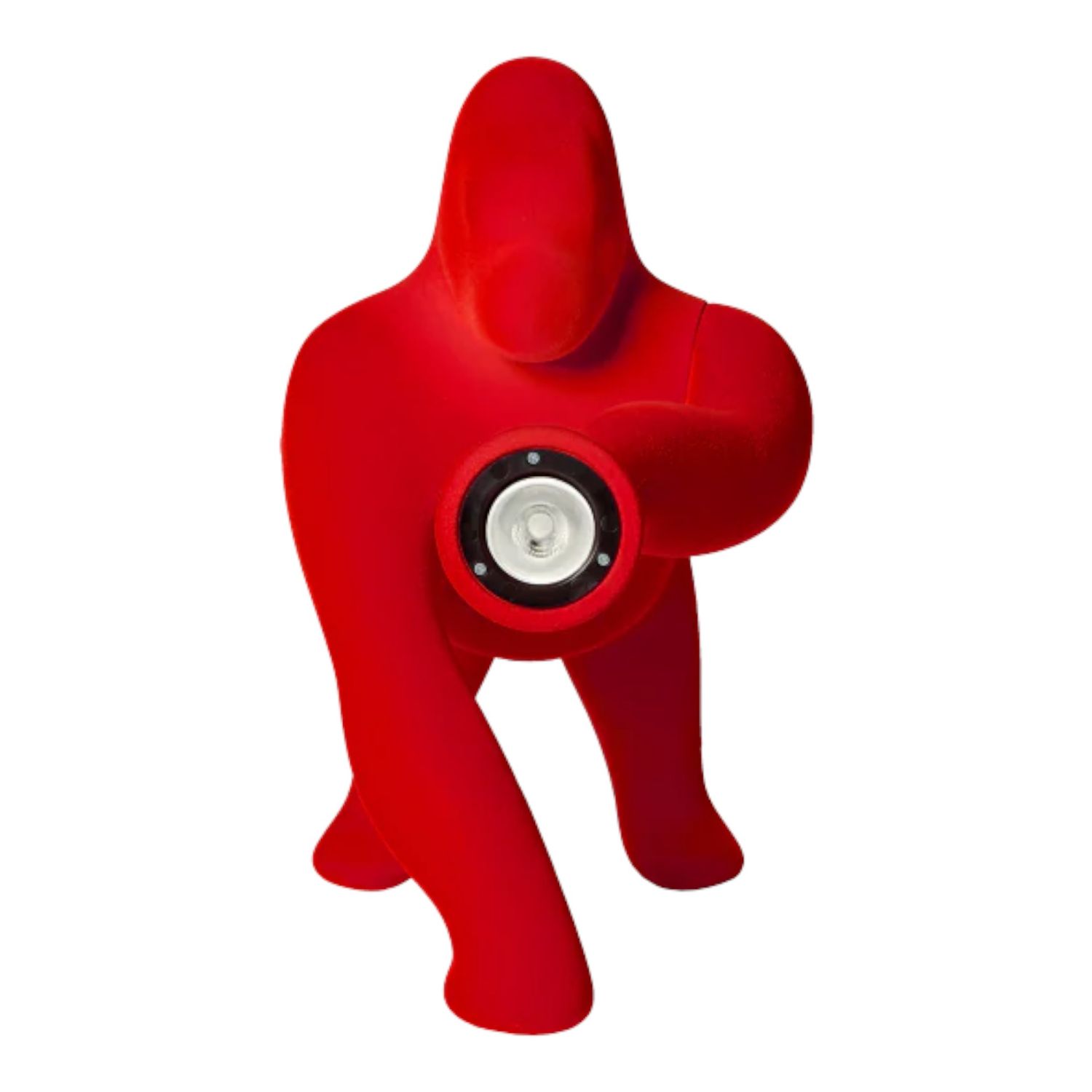 Qeeboo - Kong XS Velvet Finish Tischleuchte rot
