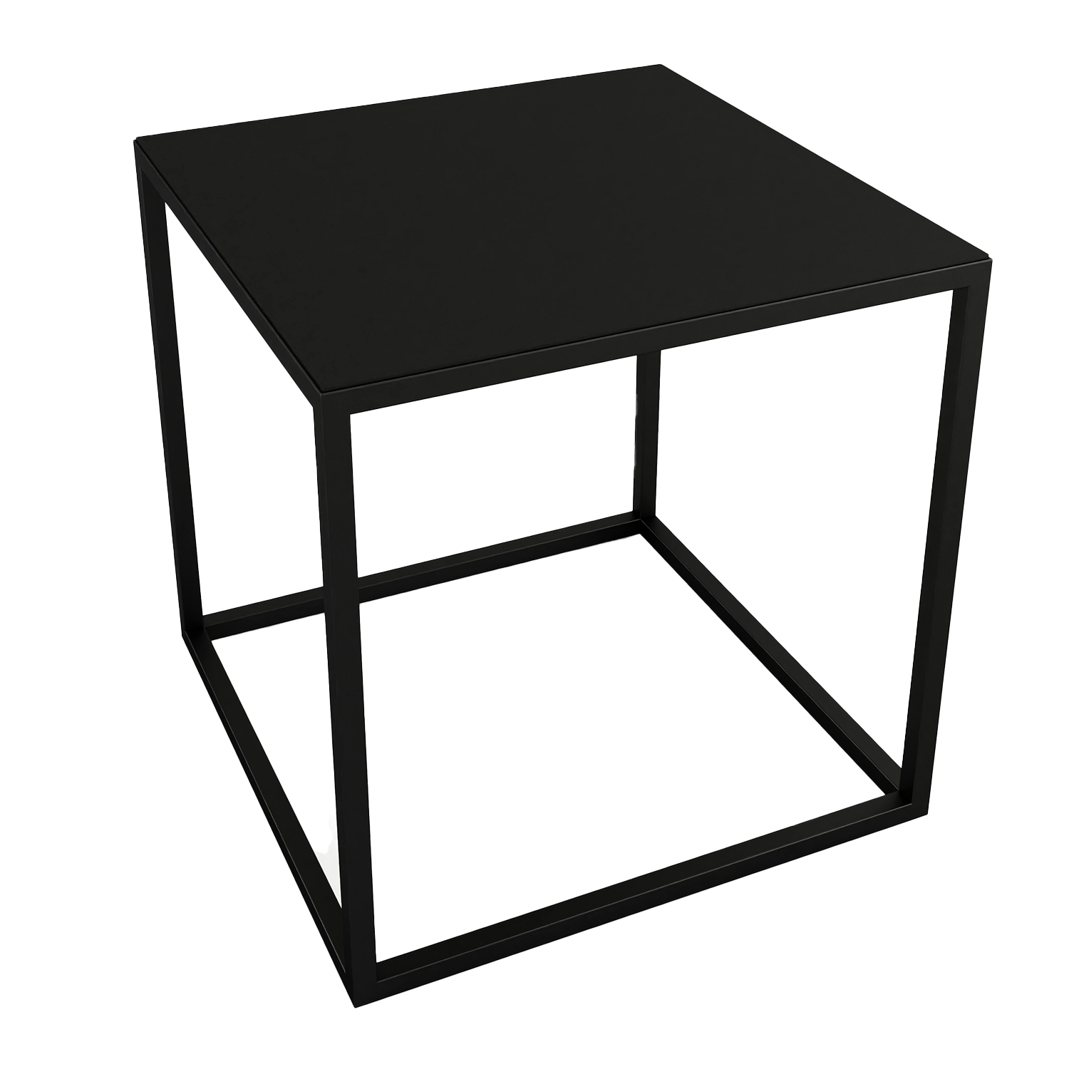 metallbude soli x beistelltisch schwarz seitlich 96794