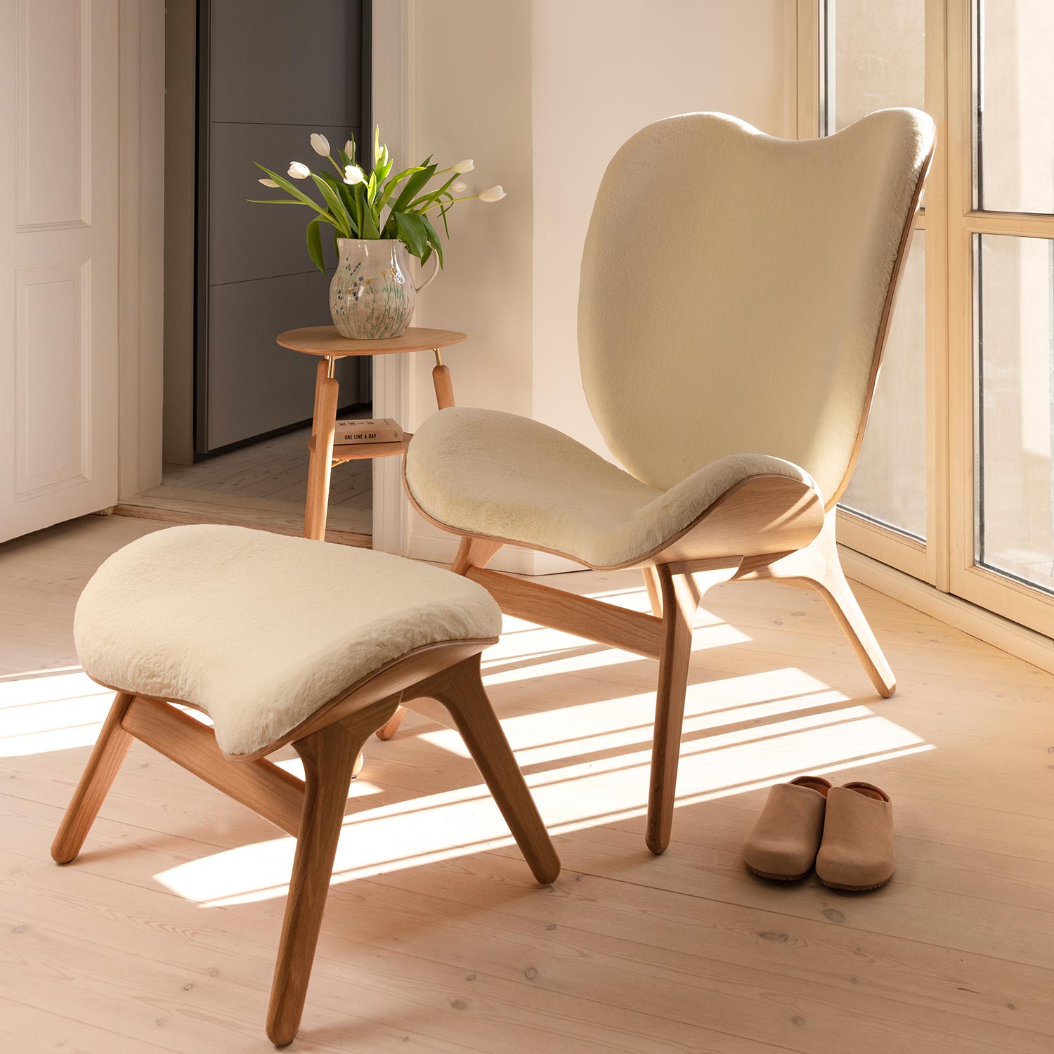umage conversation piece tall teddy mit ottoman 65681