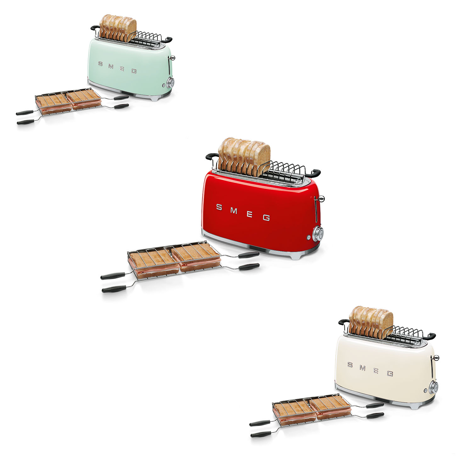 4 Scheibentoaster TSF02 SMEG