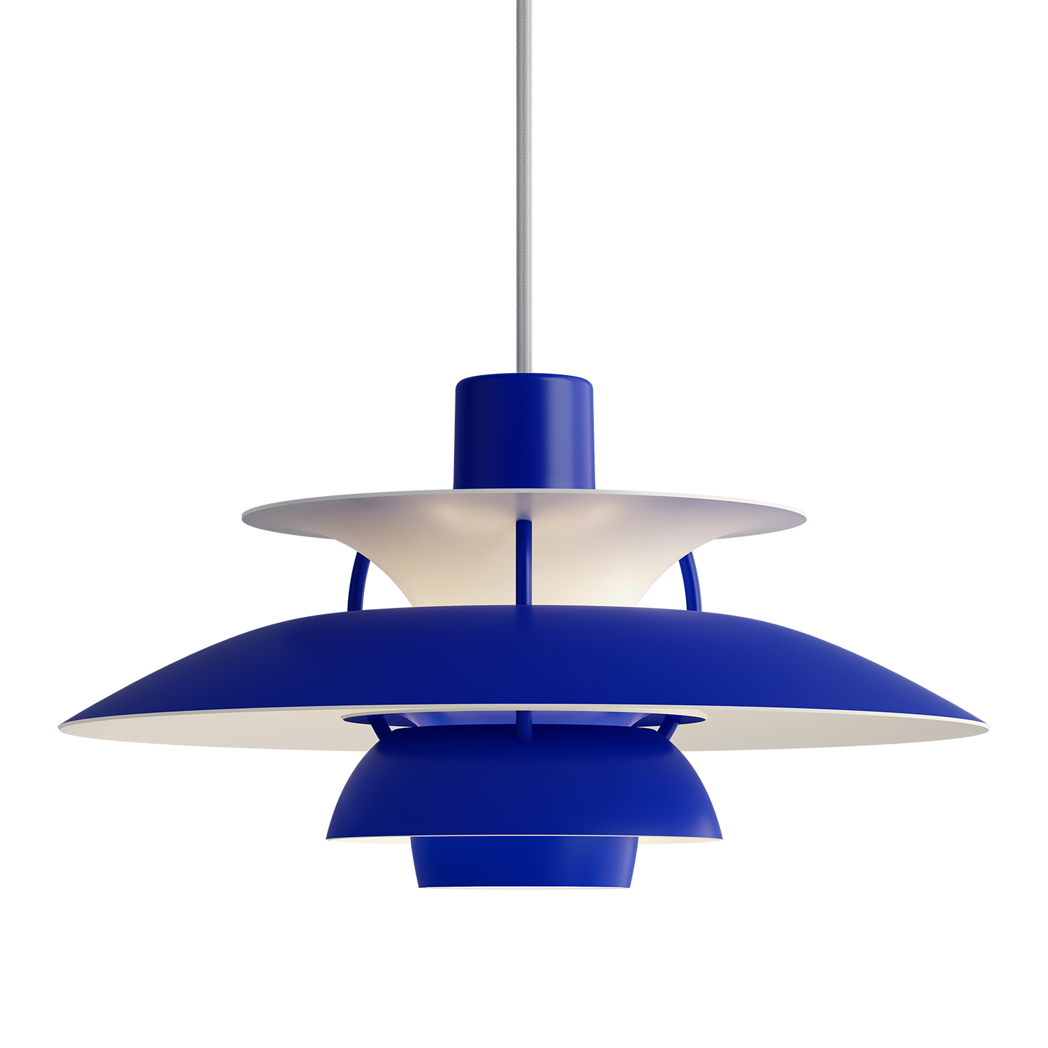 Louis Poulsen PH5 Mini Pendelleuchte monochrome blau 106237