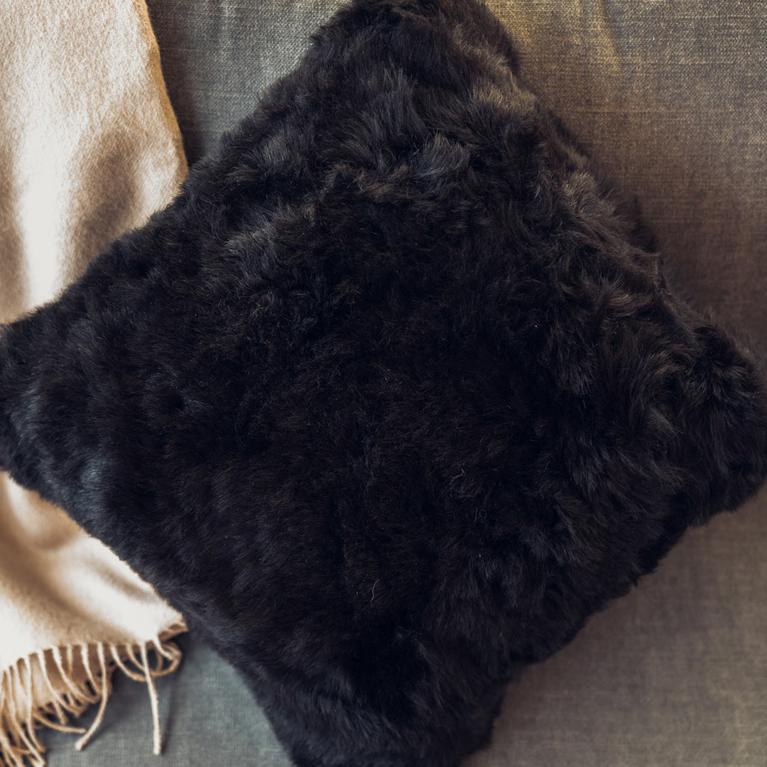 cuero lampskin kissen shorn black 76307