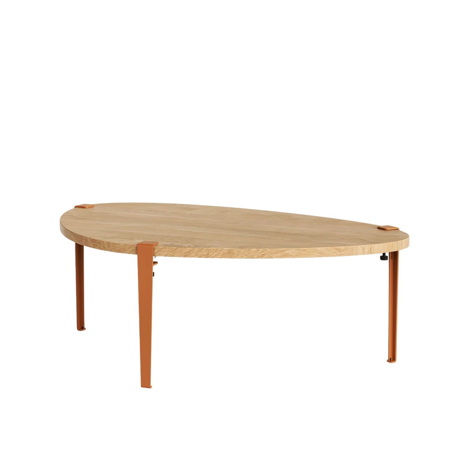 Tiptoe - Couchtisch 120 x 75 cm tangerinenrot