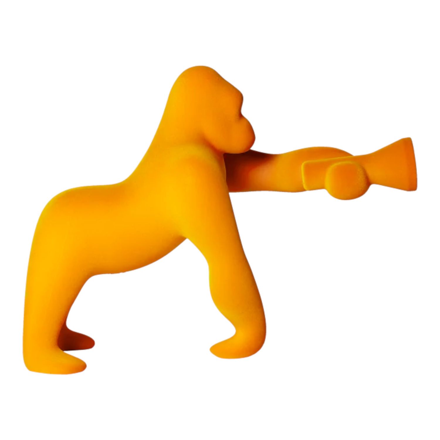 Qeeboo - Kong XS Velvet Finish Tischleuchte dark gold