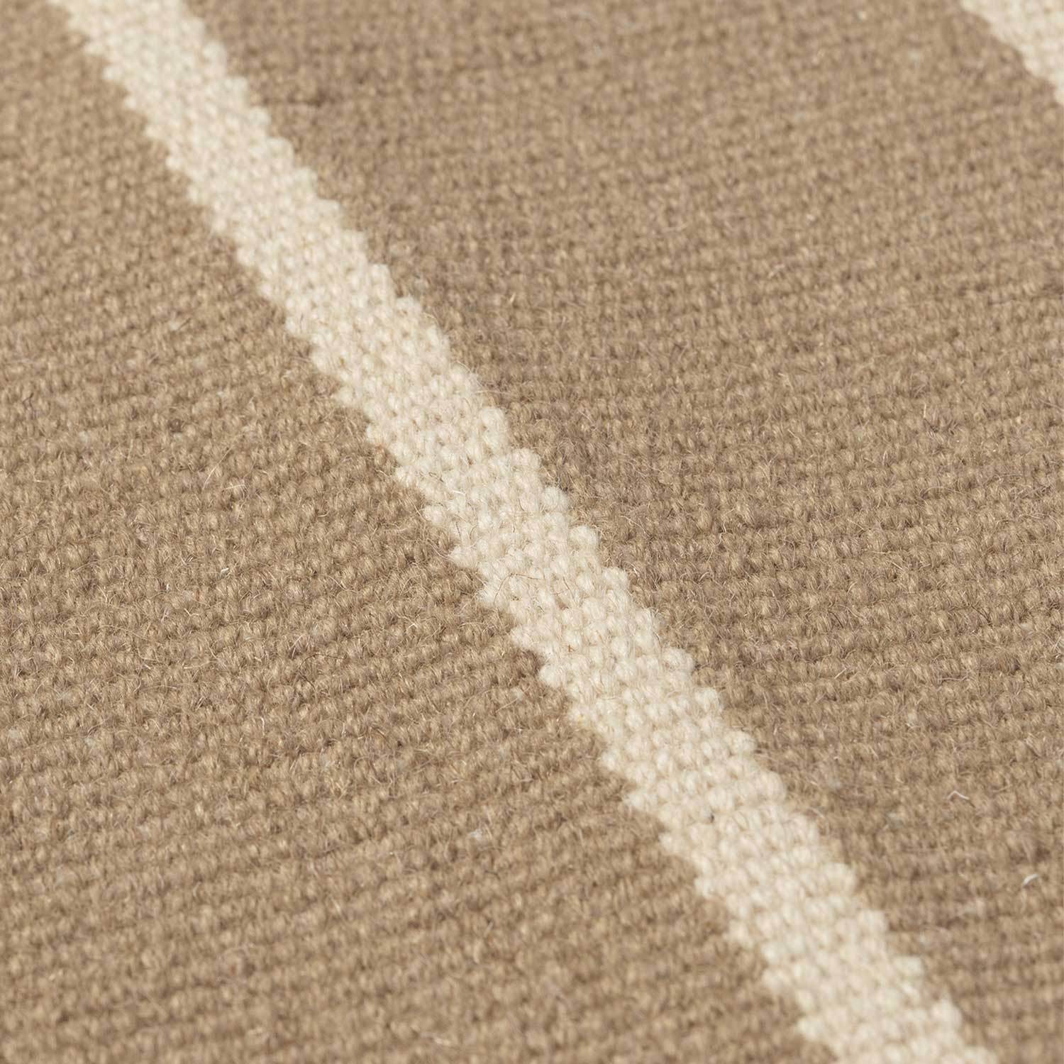 fermLIVING Calm Kelim Laeufer 80x200 Off whiteCoffee Detailansicht 1104268451 101111