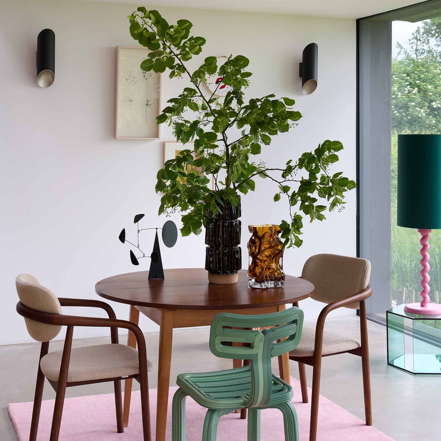 Pols Potten - Structure Vase L dunkelbraun