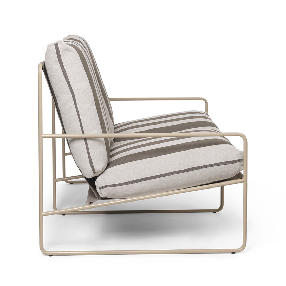 Ferm Living - Desert 2-Sitzer Sofa black/Dolce dark sand
