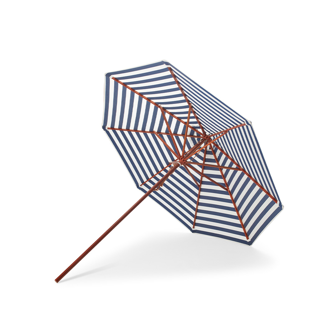 skagerak messina sonnenschirm rund 270 dark blue stripes 80262