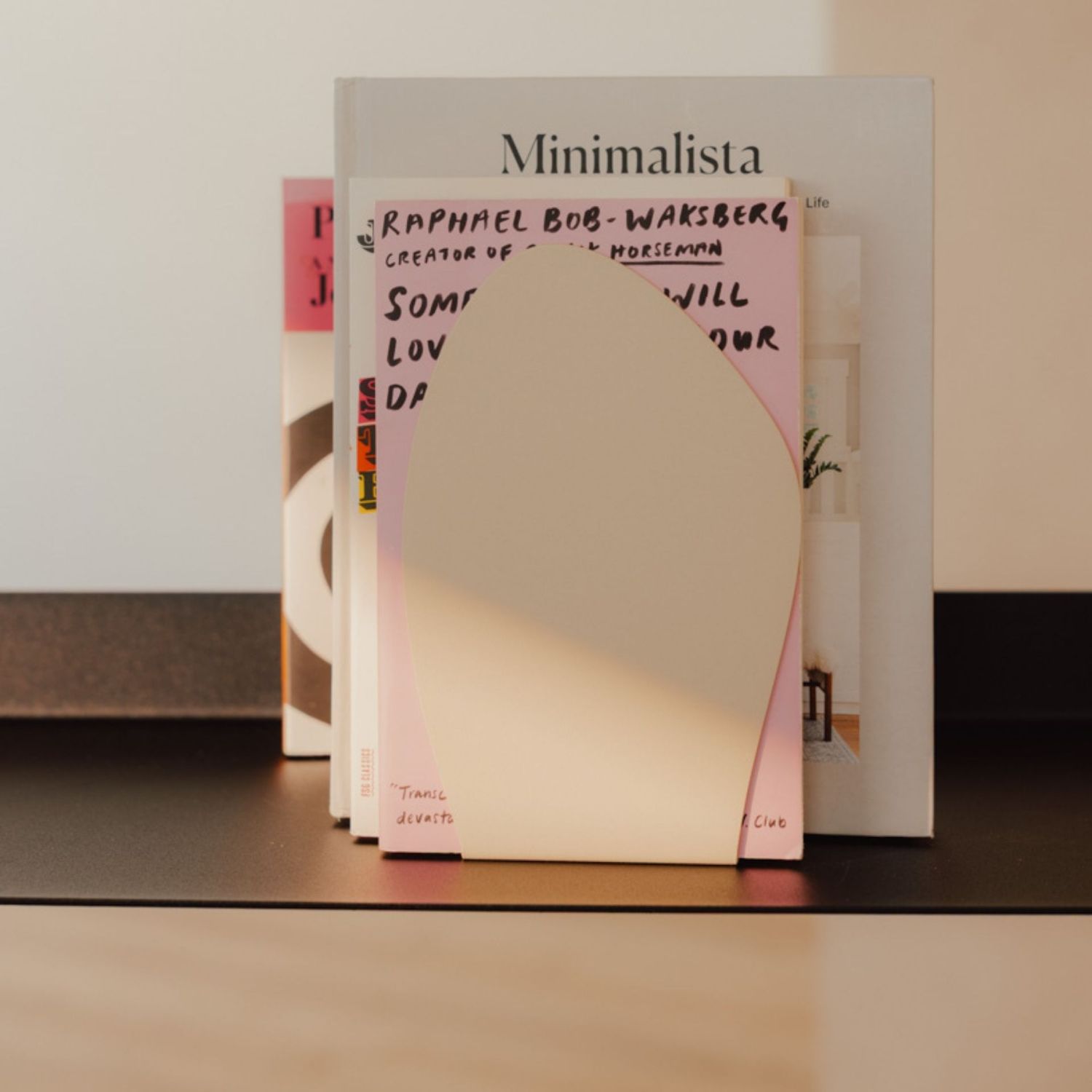 Metallbude - Darcy Buchstütze 2er-Set cashew