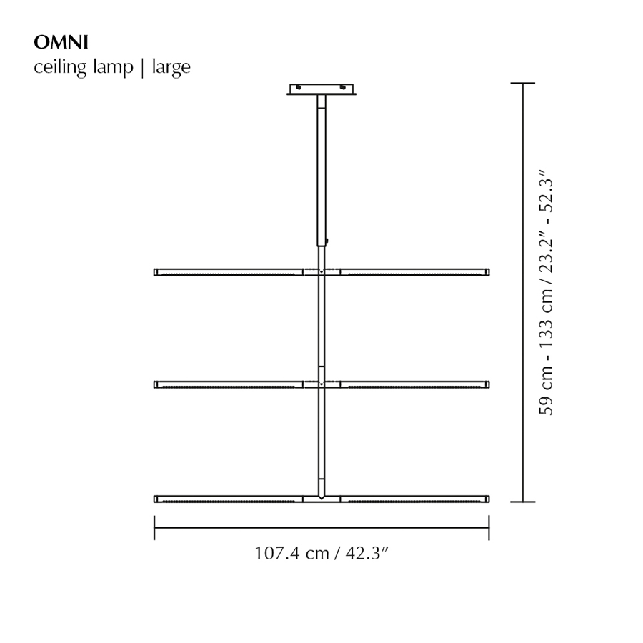 UMAGE - Omni Pendellampe large messing
