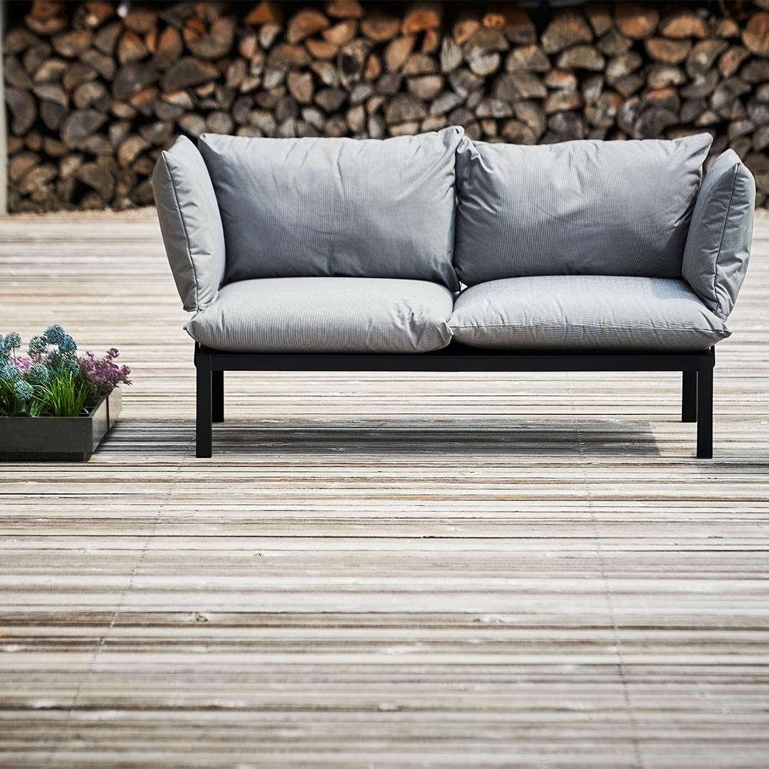 fiam domino lounge outdoor sofa schwarz 80783