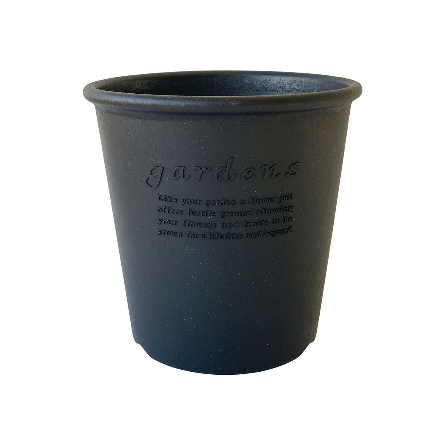 Hachiman - Eco Pot Round Type #8 schwarz