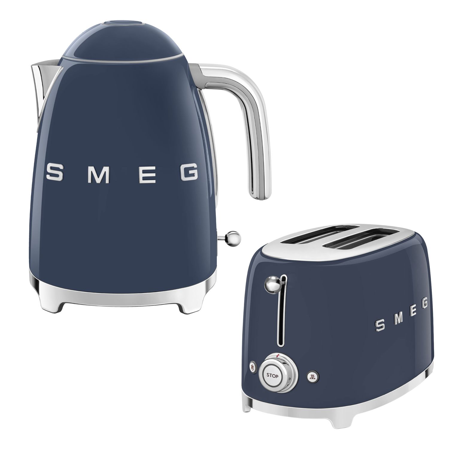 SMEG - Wasserkocher + Toaster Set navy blue
