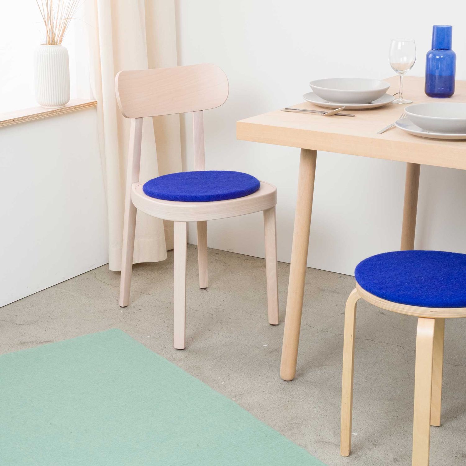 myfelt - Filz-Sitzauflage flach Ø 36 cm Isa