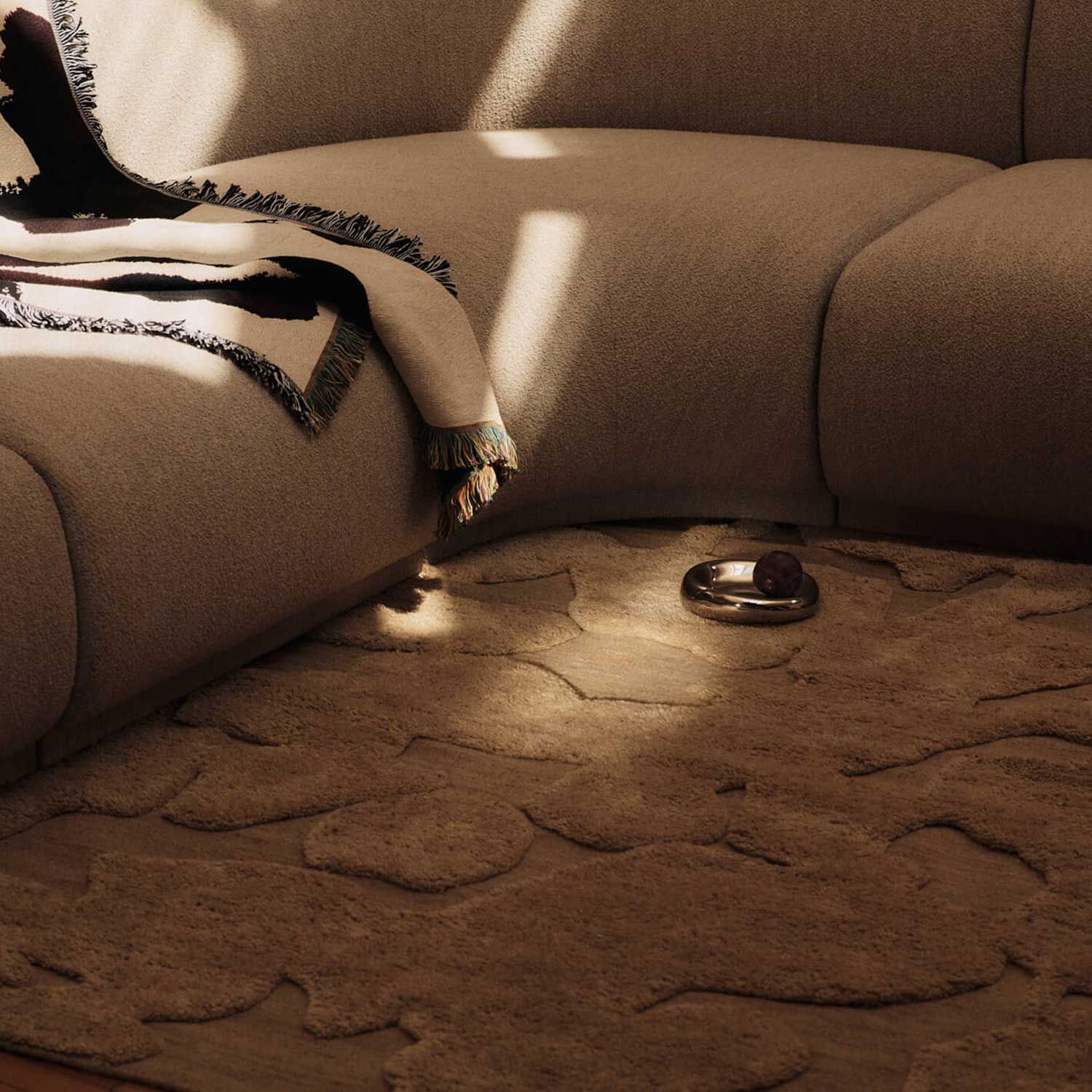Ferm Living - Cilla Teppich 140x200 cm tan