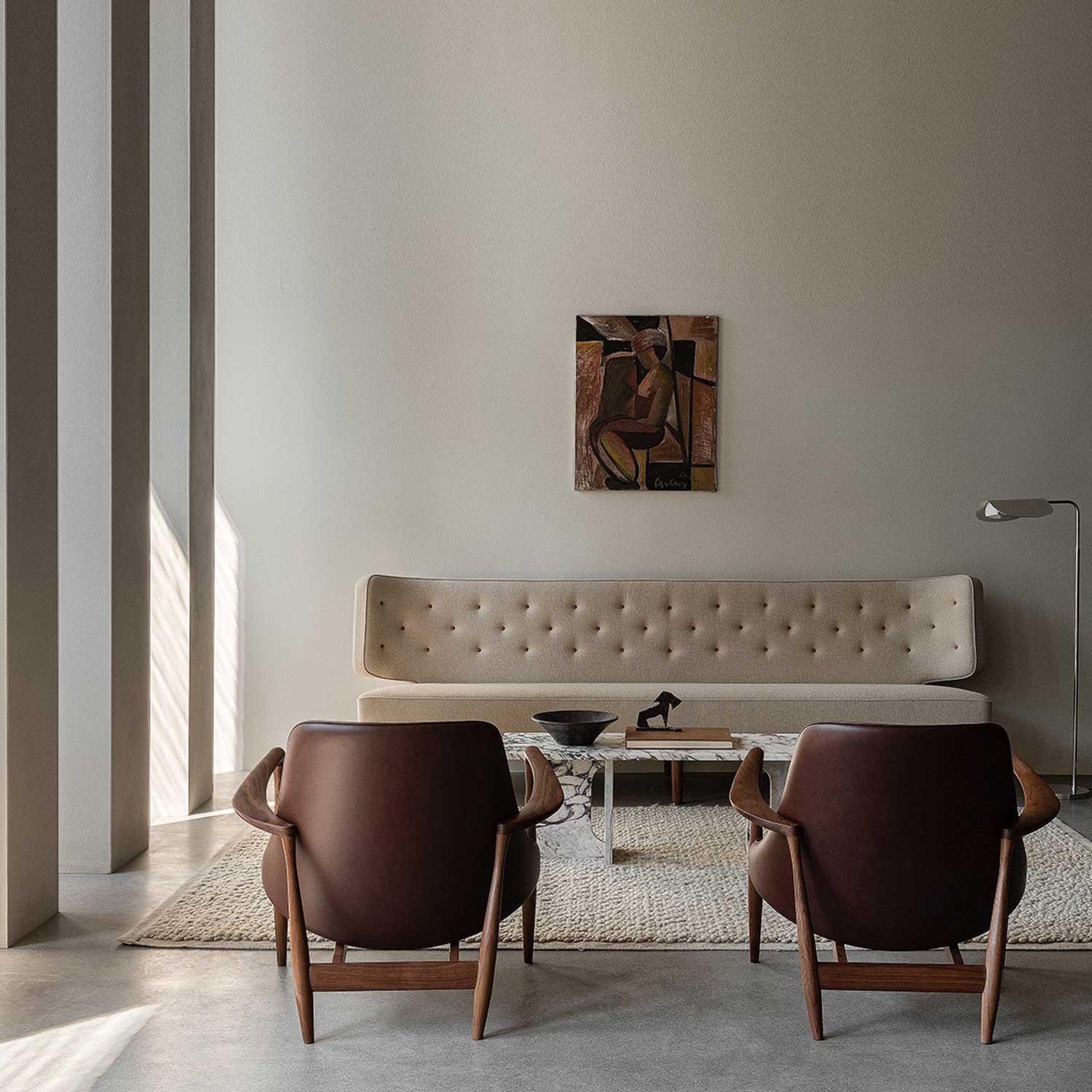 Audo - Elizabeth Loungesessel Walnut/braun