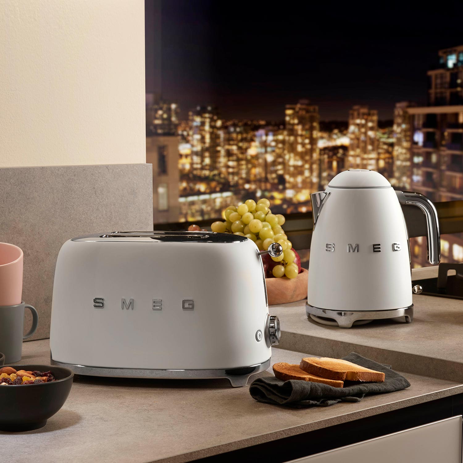 smeg toaster matt weiss mit wasserkocher 60160