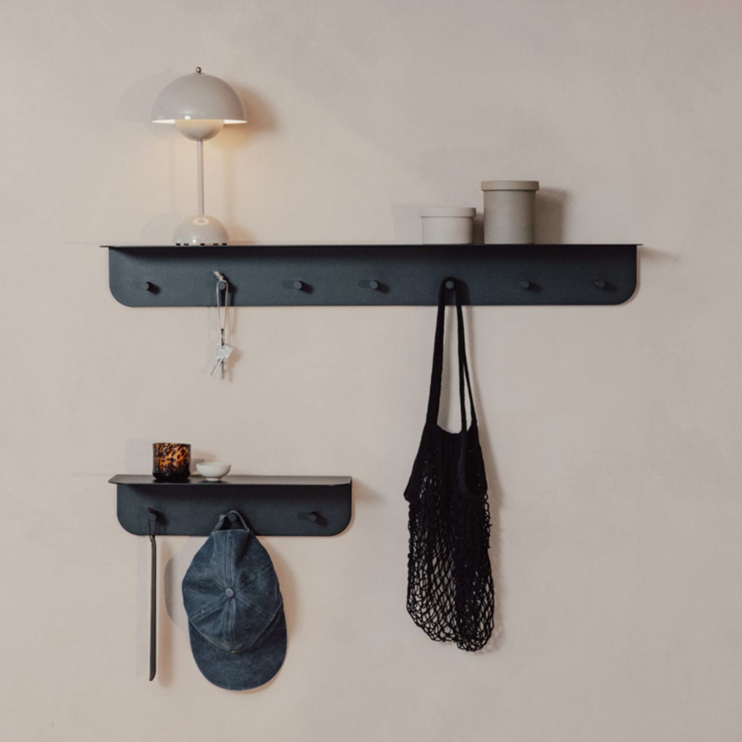 Metallbude - Malou Wandgarderobe Größe L mango lassi