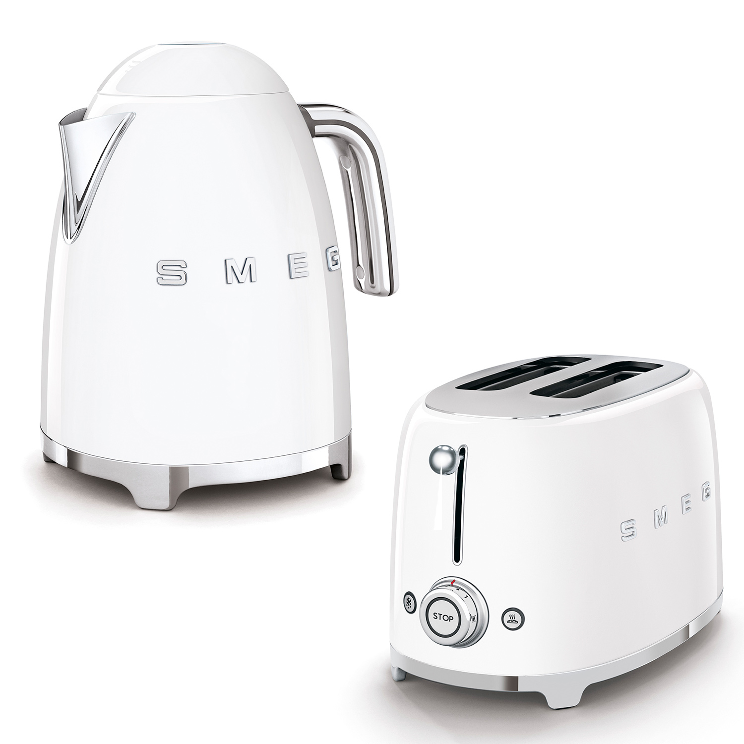 SMEG - Wasserkocher und Toaster Set weiß
