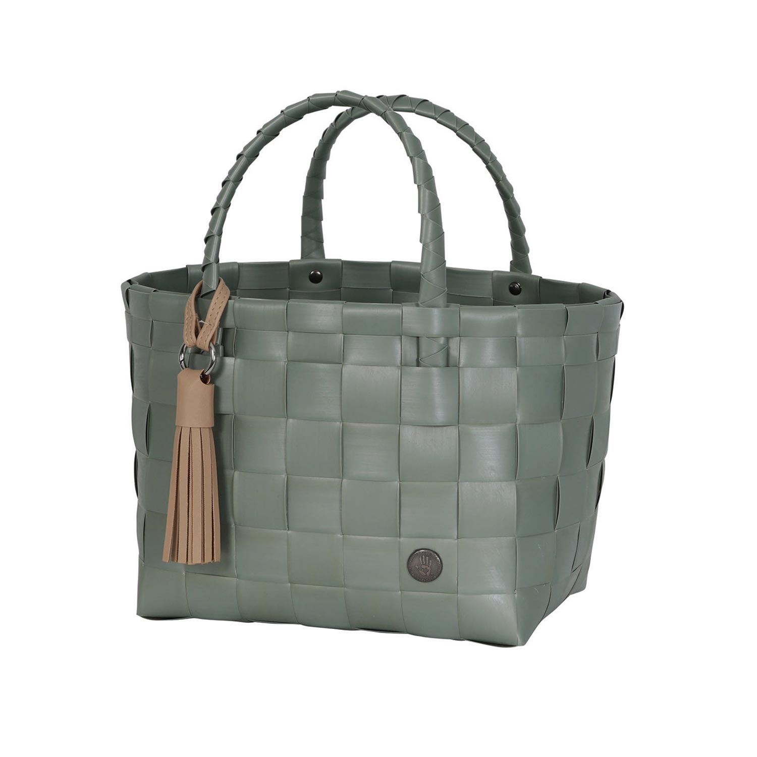 Handed By - Mini Paris Shopper sage green