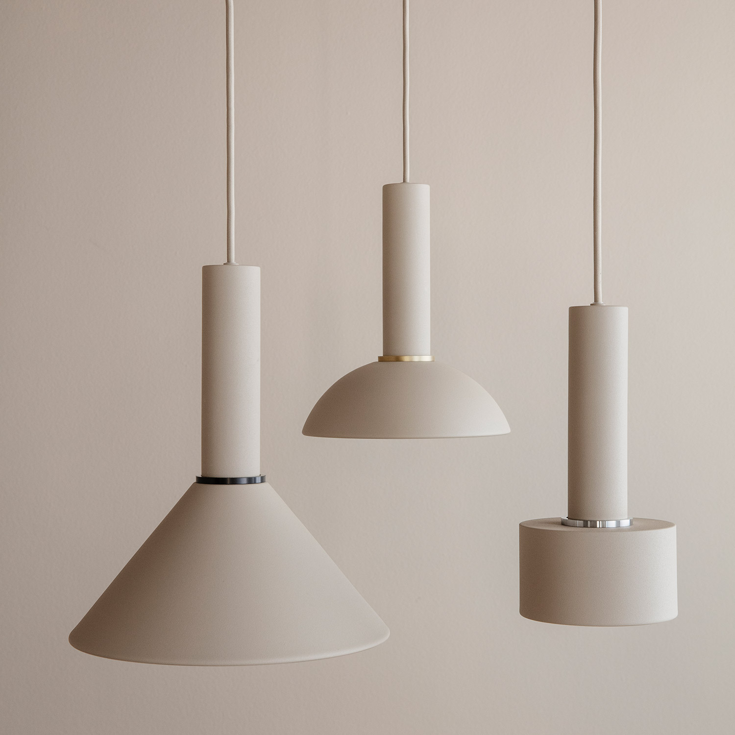 ferm living disc cashmere mit anderen leuchten 61692