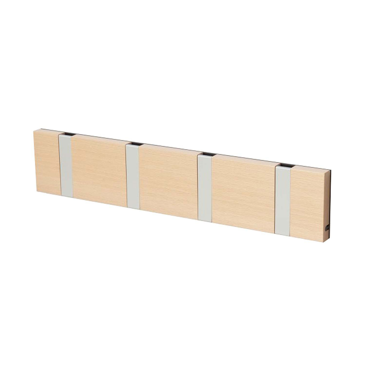 Knax 4 Garderobe Buche geoelt  Garderobenleiste mit 4 Ha