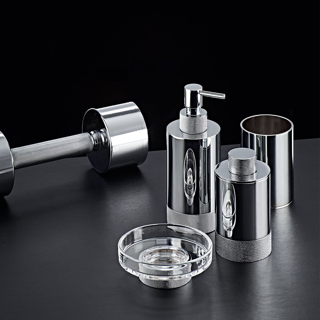 decor walther club seifenspender silber 65546