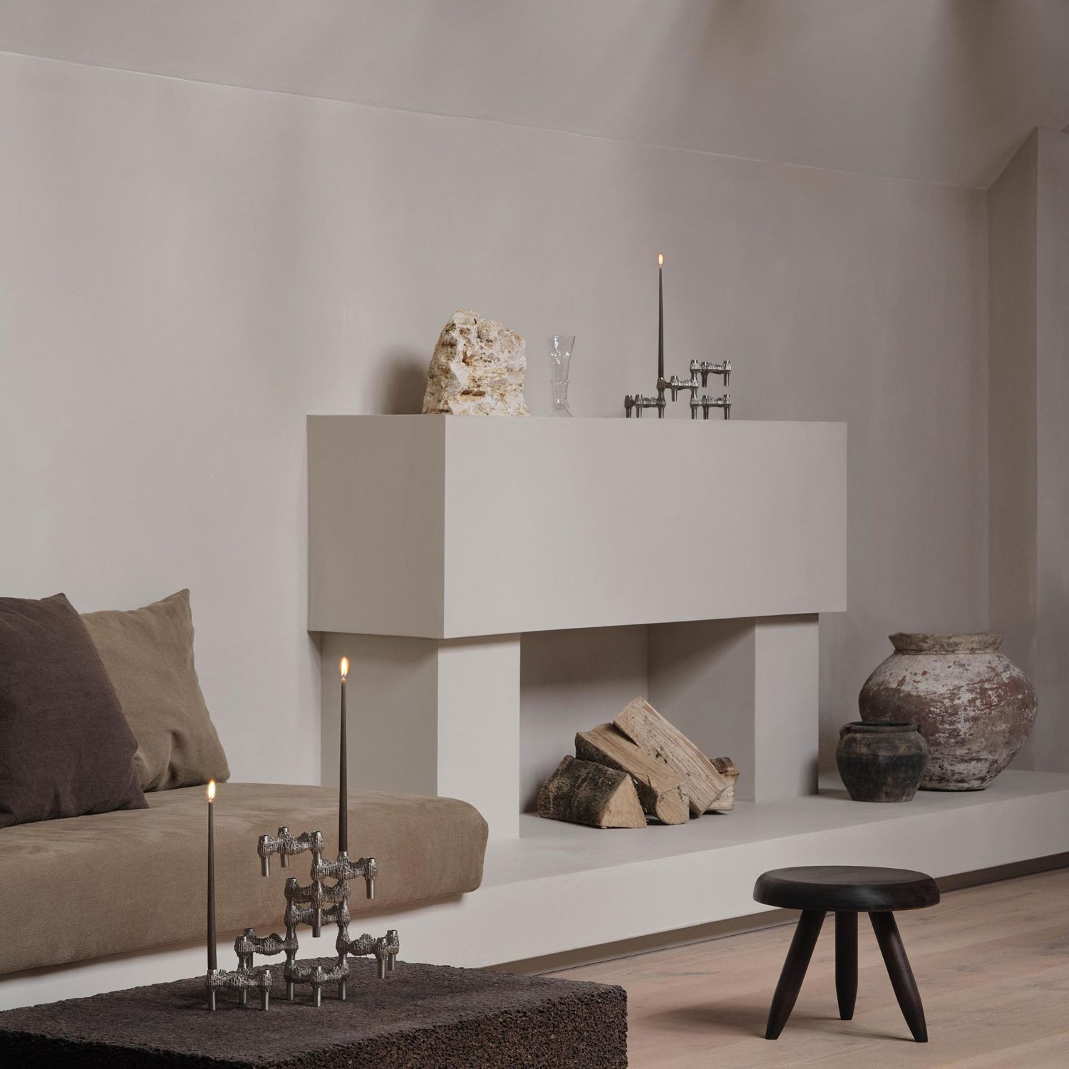 STOFF Nagel - Quist Kerzenhalter chrom 3er Set