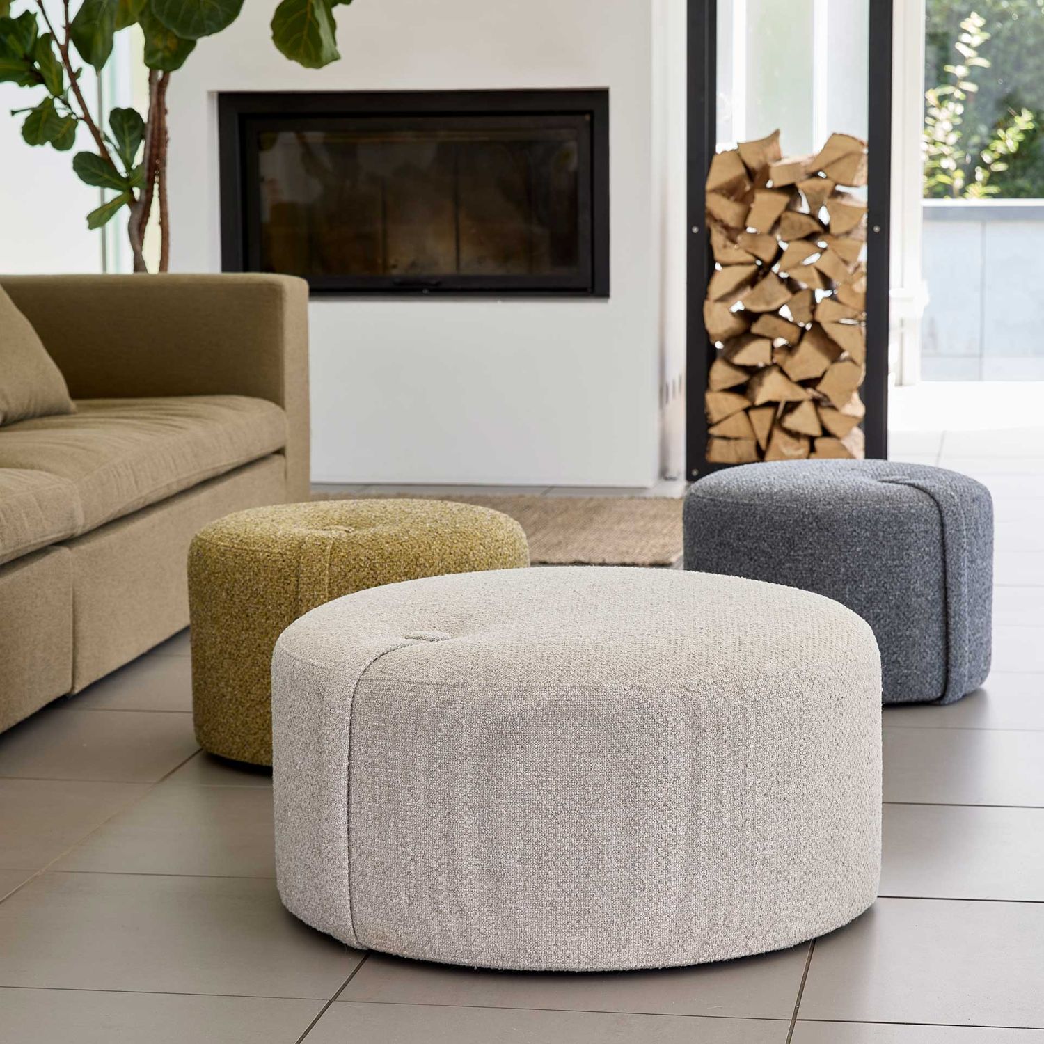 We Do Wood - Designbite Pouf Hocker large nature