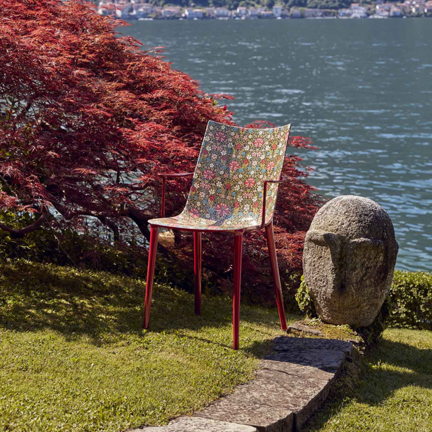 Kartell - H.H.H. Stuhl Eco Weiß Tabak