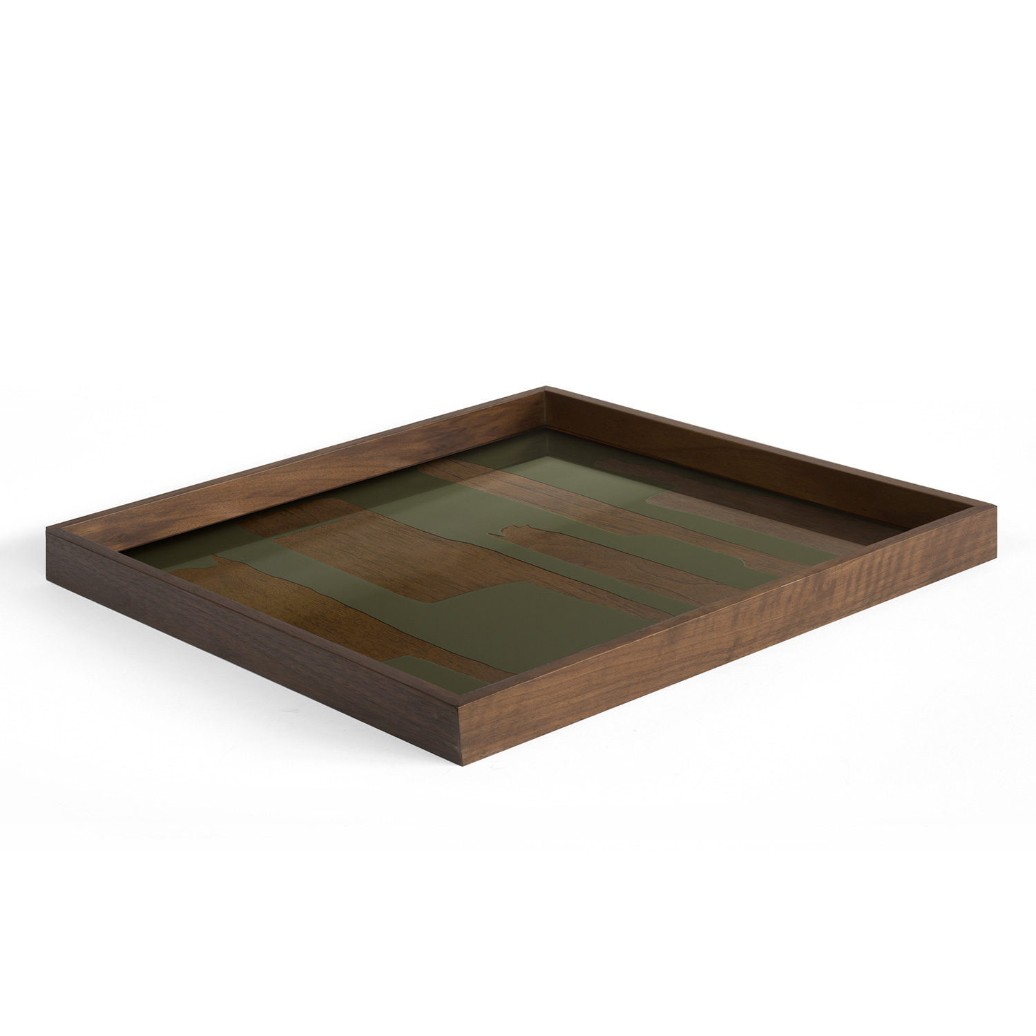 Ethnicraft - Second Nature Tablett rund S moss