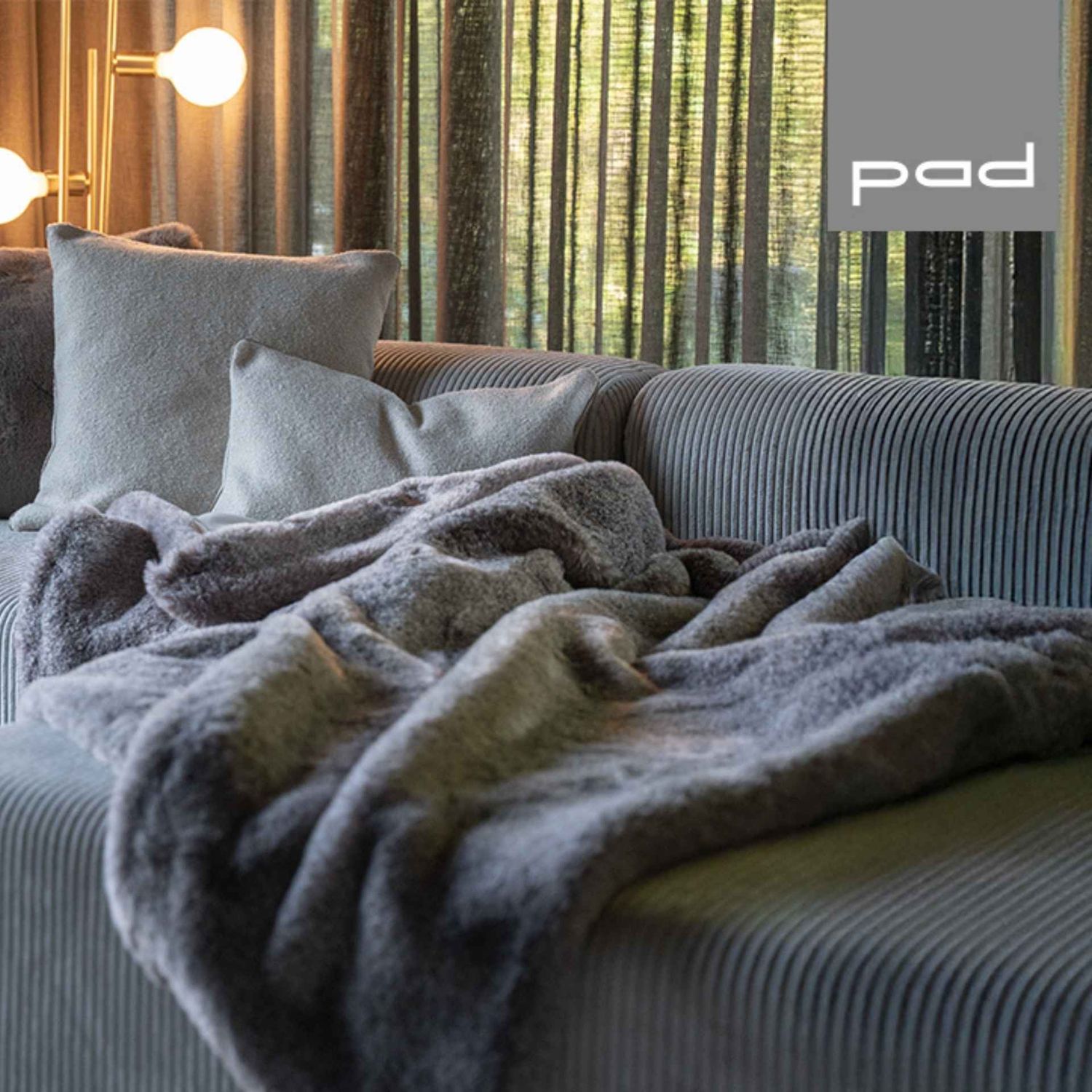 pad - Stella Decke 140 x 190 cm grau