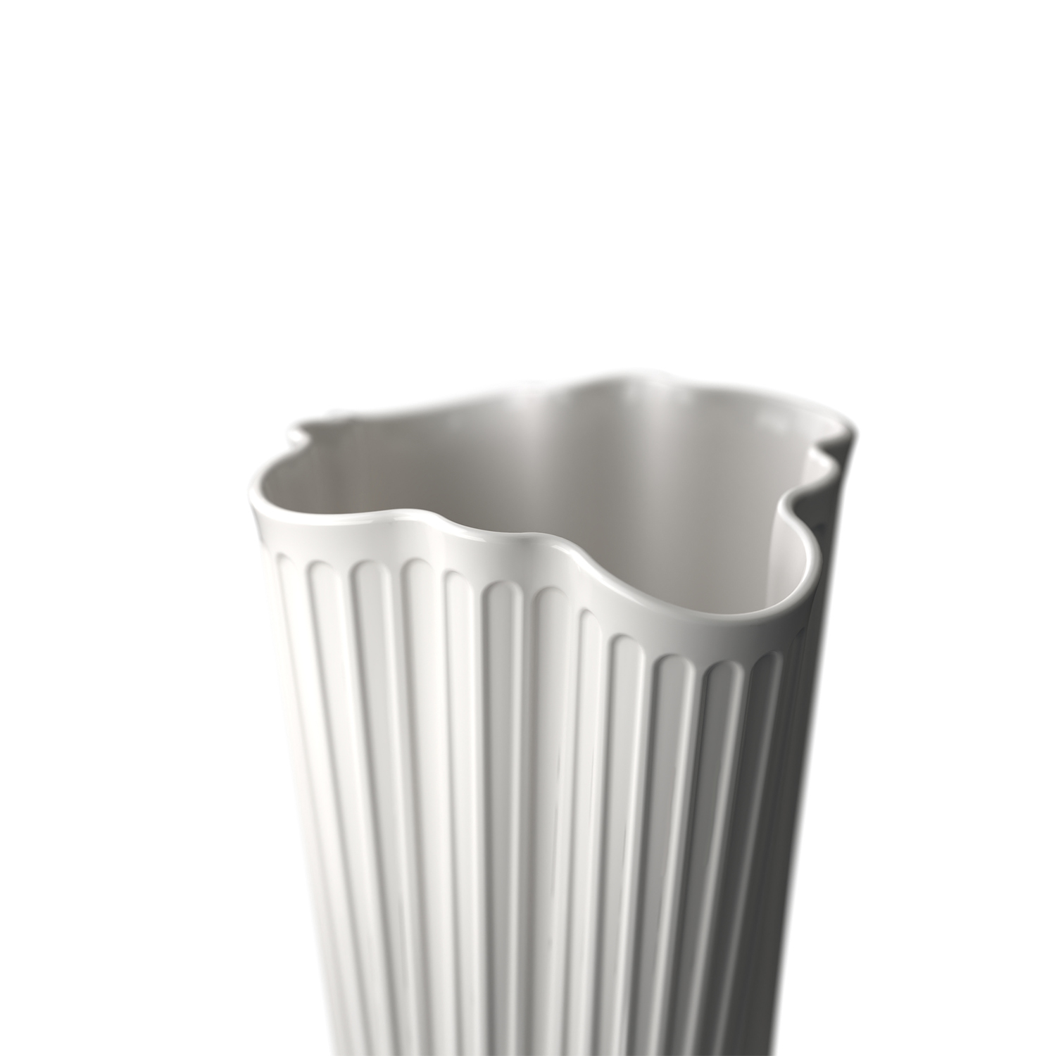 Kähler - Hammershoi Unfold Vase H16,5 cm weiß