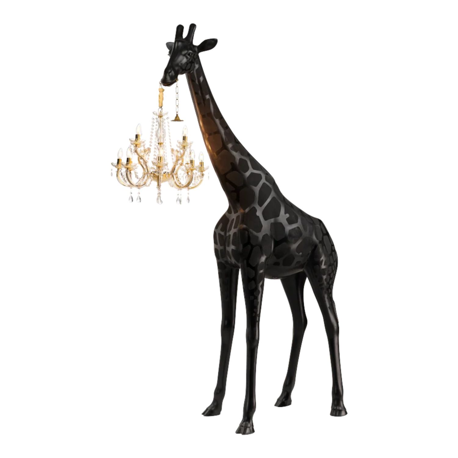 Qeeboo - Giraffe in Love M Indoor schwarz