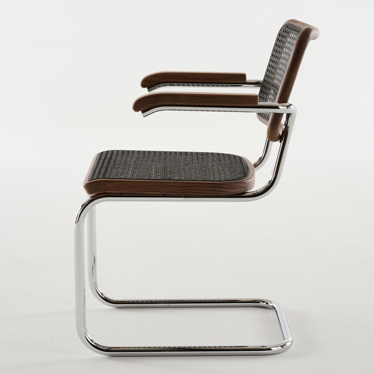 Thonet - S64V Stuhl Chrom / Buche schwarz gebeizt TP29