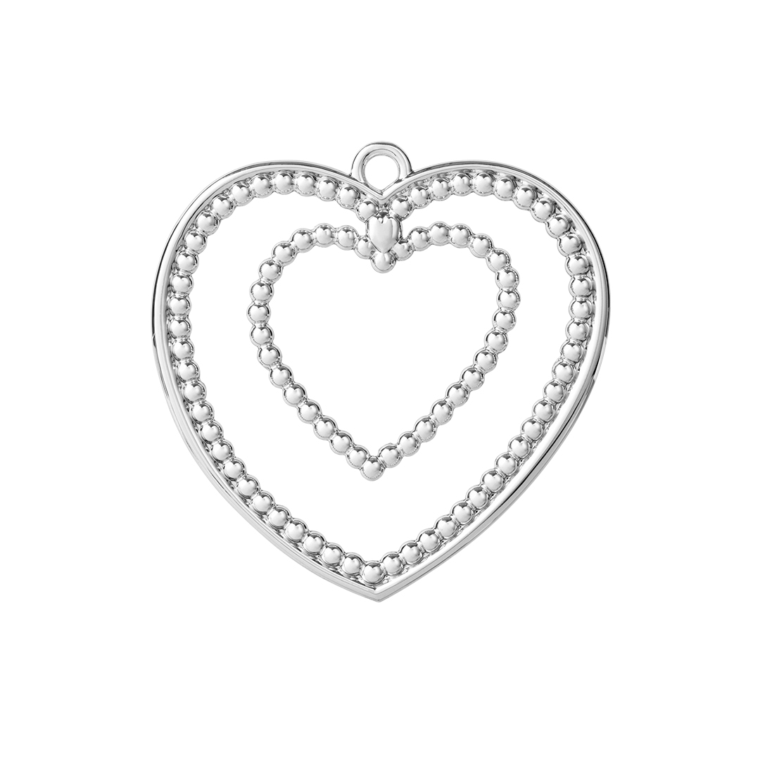 rosendahl kugelherz silber ornament 74877