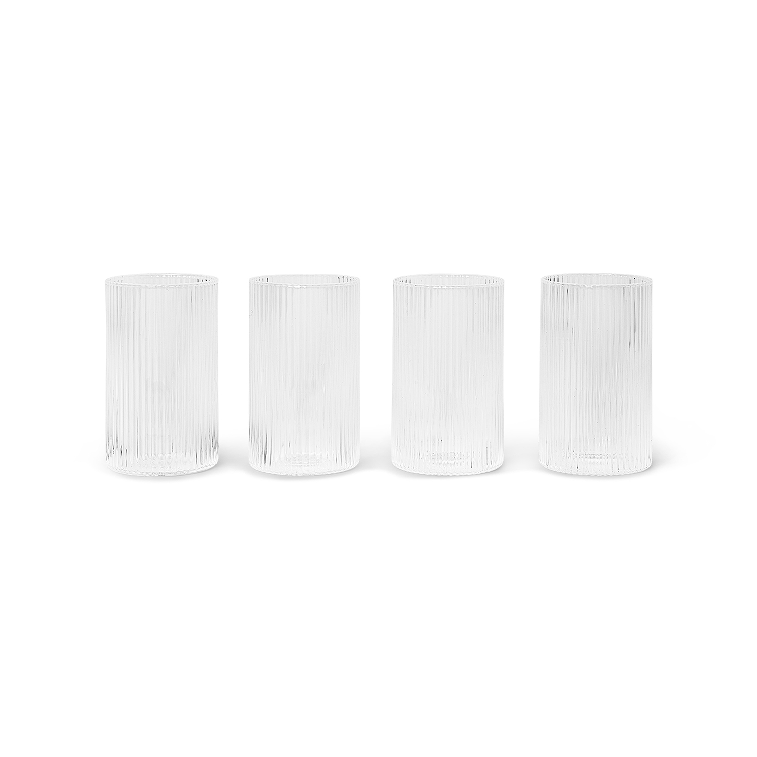 ferm living ripple verrines clear 4 set 69776