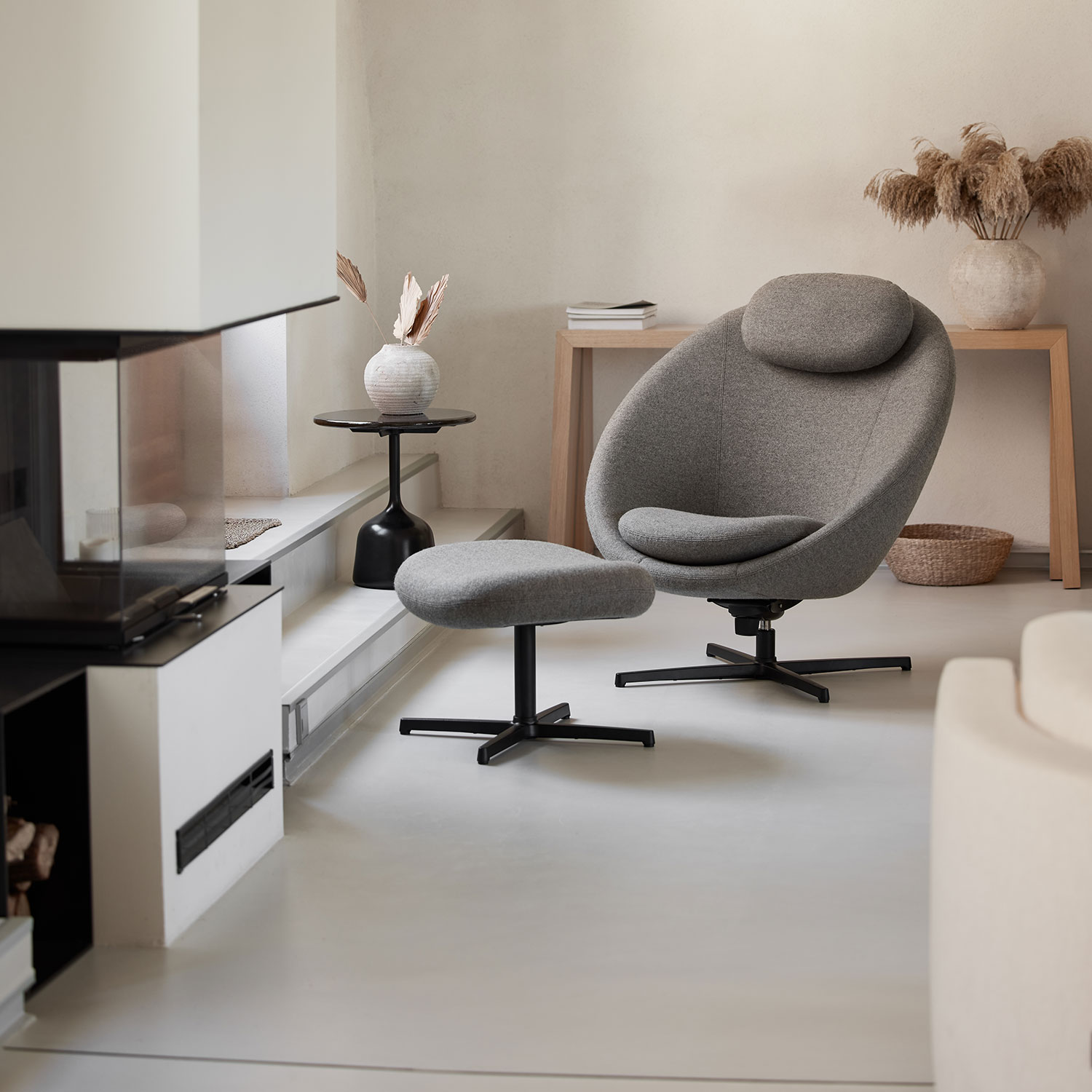 cane line pace loungesessel light brown scent black aluminium wohnzimmer hocker 97675