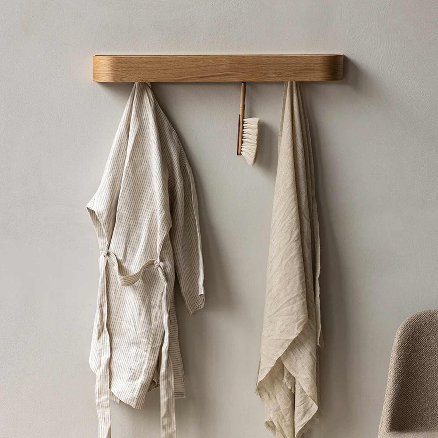 Audo - Epoch Wandregal mit Haken 50 cm eiche natur
