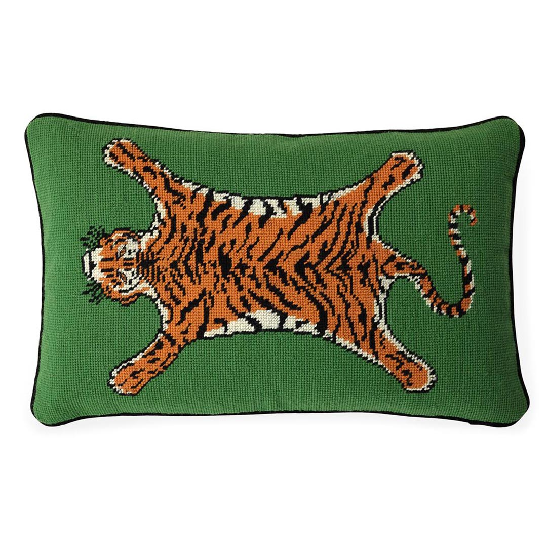 jonathan adler tiger needlepoint kissen 62784