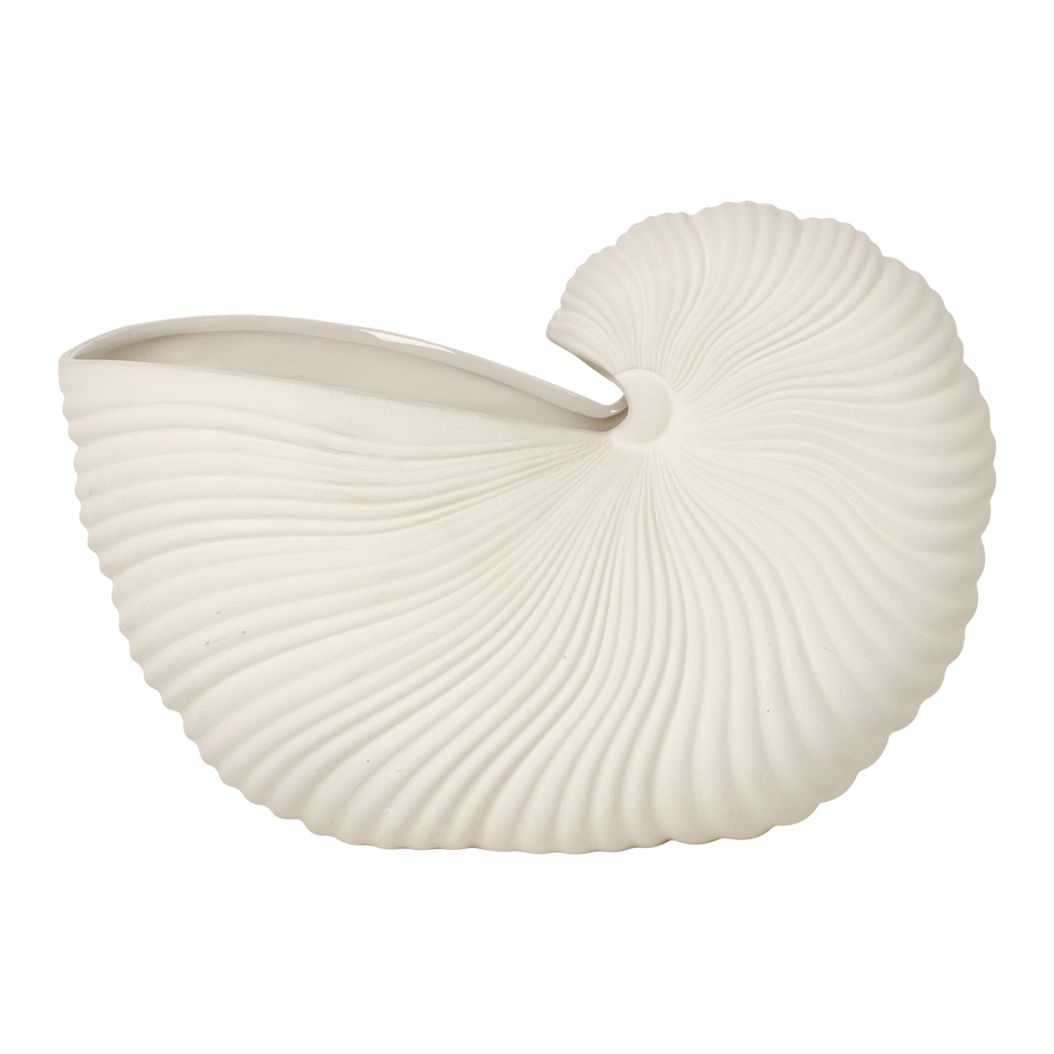 Shell Pot Off White Blumengef ferm Living